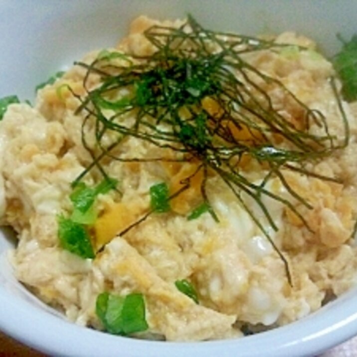 シンプルな玉子丼ぶり(＾＾)めんつゆのみです